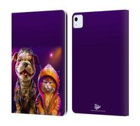 Head Case Designs Officially Licensed D.S. Valori Hip Hop Pals Kitty And Puppy Leather Wallet Case Compatible With Apple iPad Air 11 2020/2022/2024/2025