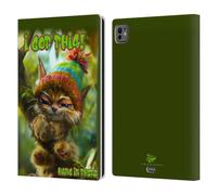 Head Case Designs Officially Licensed D.S. Valori I Got This Kitty And Puppy Leather Wallet Case Compatible With Apple iPad Pro 11 M4/M5 2024/2025