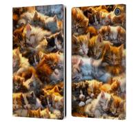 Head Case Designs Officially Licensed D.S. Valori Kitty Dreams Kitty And Puppy Leather Wallet Case Compatible With Amazon Fire Max 11 2023