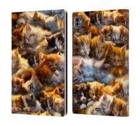 Head Case Designs Officially Licensed D.S. Valori Kitty Dreams Kitty And Puppy Leather Wallet Case Compatible With Apple iPad Pro 11 M4 2024