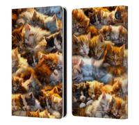 Head Case Designs Officially Licensed D.S. Valori Kitty Dreams Kitty And Puppy Leather Wallet Case Compatible With Amazon Fire 7 2022