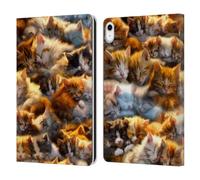 Head Case Designs Officially Licensed D.S. Valori Kitty Dreams Kitty And Puppy Leather Wallet Case Compatible With Apple iPad 10.9 2022/2025