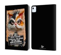 Head Case Designs Officially Licensed D.S. Valori Kitty Licked The Cream Kitty And Puppy Leather Wallet Case Compatible With Apple iPad Air 11 2020/2022/2024/2025