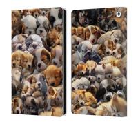 Head Case Designs Officially Licensed D.S. Valori Puppy Dreams Kitty And Puppy Leather Wallet Case Compatible With Fire HD 8/Fire HD 8 Plus 2020