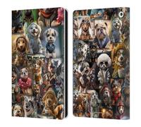 Head Case Designs Officially Licensed D.S. Valori Puppy Kingdom Kitty And Puppy Leather Wallet Case Compatible With Fire HD 8/Fire HD 8 Plus 2020