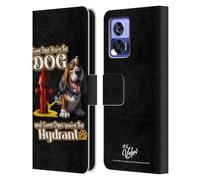 Head Case Designs Officially Licensed D.S. Valori Some Days You're The Dog Kitty And Puppy Leather Wallet Case Compatible With Motorola Edge 30 Neo 5G