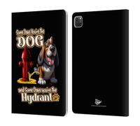 Head Case Designs Officially Licensed D.S. Valori Some Days You're The Dog Kitty And Puppy Leather Wallet Case Compatible With Apple iPad Pro 11 2020/2021 / 2022