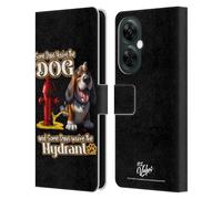 Head Case Designs Officially Licensed D.S. Valori Some Days You're The Dog Kitty And Puppy Leather Wallet Case Compatible With OnePlus Nord N30