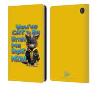 Head Case Designs Officially Licensed D.S. Valori You've Cat To Be Kitten Me Kitty And Puppy Leather Wallet Case Compatible With Amazon Fire 7 2022