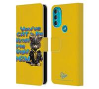 Head Case Designs Officially Licensed D.S. Valori You've Cat To Be Kitten Me Kitty And Puppy Leather Wallet Case Compatible With Motorola Moto G71 5G