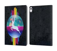 Head Case Designs Officially Licensed Dave Loblaw Deer In Dome Contemporary Art Leather Wallet Case Compatible With Apple iPad Air 13 2024/2025