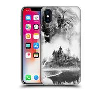 Head Case Designs Officially Licensed Dave Loblaw Elephants In The Mist Forest & Space Gel Case [Military Grade Protection] Compatible with Apple iPhone X/iPhone XS and Compatible with MagSafe