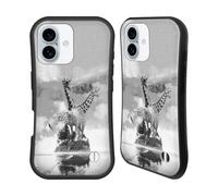 Head Case Designs Officially Licensed Dave Loblaw Giraffe In The Mist Animals Hybrid Case Compatible With Apple iPhone 16