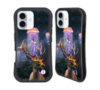 Head Case Designs Officially Licensed Dave Loblaw Jellyfish And The Deer Jellyfish Hybrid Case Compatible With Apple iPhone 16