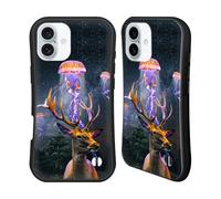 Head Case Designs Officially Licensed Dave Loblaw Jellyfish And The Deer Jellyfish Hybrid Case Compatible With Apple iPhone 16 Plus
