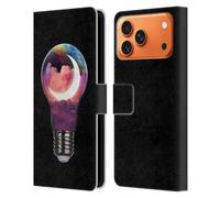 Head Case Designs Officially Licensed Dave Loblaw Light Bulb Moon Sci-Fi And Surreal Leather Wallet Case Compatible With Apple iPhone 17 Pro Max