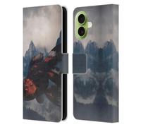 Head Case Designs Officially Licensed Dave Loblaw Night Drifter Sci-Fi And Surreal Leather Wallet Case Compatible With Apple iPhone 17