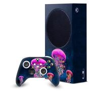 Head Case Designs Officially Licensed Dave Loblaw Pink Jellyfish Sea 2 Game Console Wrap and Game Controller Skin Bundle Compatible With Xbox Series S Console & Controller Bundle