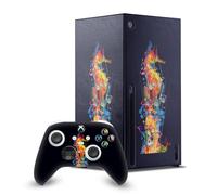Head Case Designs Officially Licensed Dave Loblaw Seahorse Sea 2 Game Console Wrap and Game Controller Skin Bundle Compatible With Xbox Series X