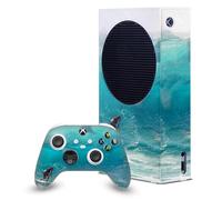 Head Case Designs Officially Licensed Dave Loblaw Shark Surfer Sea 2 Game Console Wrap and Game Controller Skin Bundle Compatible With Xbox Series S Console & Controller Bundle
