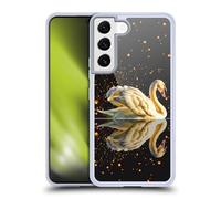 Head Case Designs Officially Licensed Dave Loblaw Swan Lake Reflections Animals Gel Case [Military Grade Protection] Compatible With Samsung Galaxy S22 5G