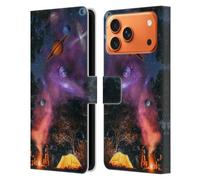 Head Case Designs Officially Licensed Dave Loblaw Universe Campfire Sci-Fi And Surreal Leather Wallet Case Compatible With Apple iPhone 17 Pro Max