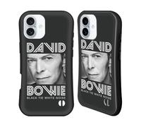 Head Case Designs Officially Licensed David Bowie Black Tie Album Art Hybrid Case Compatible With Apple iPhone 16 Plus