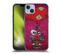 Head Case Designs Officially Licensed David Lozeau Day Of The Dead Colourful Grunge Gel Case [Military Grade Protection] Compatible With Apple iPhone 14 Plus