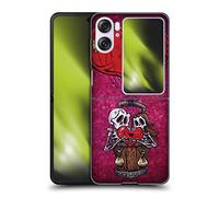 Head Case Designs Officially Licensed David Lozeau Day Of The Dead Colourful Grunge Hard Back Case Compatible With Oppo Find N2 Flip