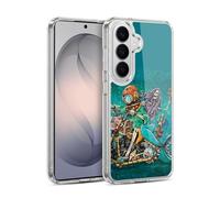 Head Case Designs Officially Licensed David Lozeau Mermaid And Driver Motorcycle Colourful Art Gel Case [Military Grade Protection] Compatible with Samsung Galaxy S26 and Compatible with MagSafe