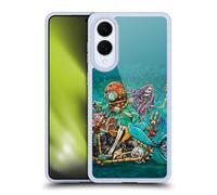 Head Case Designs Officially Licensed David Lozeau Mermaid And Driver Motorcycle Colourful Art Gel Case [Military Grade Protection] Compatible With Samsung Galaxy S25 Edge