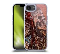 Head Case Designs Officially Licensed David Lozeau Native American Colourful Grunge Gel Case [Military Grade Protection] Compatible with Apple iPhone 16e and Compatible with MagSafe