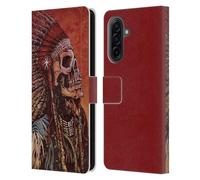 Head Case Designs Officially Licensed David Lozeau Native American Colourful Grunge Leather Wallet Case Compatible With Samsung Galaxy A17 4G / 5G