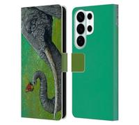 Head Case Designs Officially Licensed David Lozeau The Elephant Colourful Grunge Leather Wallet Case Compatible With Samsung Galaxy S26 Ultra