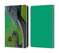 Head Case Designs Officially Licensed David Lozeau The Elephant Colourful Grunge Leather Wallet Case Compatible With Amazon Kindle 11th Gen (2024)