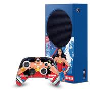 Head Case Designs Officially Licensed DC Women Core Wonder Woman Compositions Game Console Wrap and Game Controller Skin Bundle Compatible With Xbox Series S