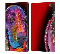 Head Case Designs Officially Licensed Dean Russo Basset Hound Dogs Leather Wallet Case Compatible With Amazon Fire Max 11 2023