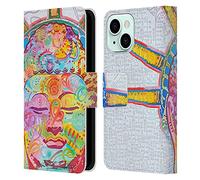Head Case Designs Officially Licensed Dean Russo Buddha Liberty Pop Culture Leather Wallet Case Compatible With Apple iPhone 13 Mini