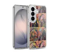 Head Case Designs Officially Licensed Dean Russo Chiefs Quadrant Pop Culture Gel Case [Military Grade Protection] Compatible with Samsung Galaxy S26 Plus and Compatible with MagSafe