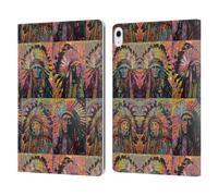 Head Case Designs Officially Licensed Dean Russo Chiefs Quadrant Pop Culture Leather Wallet Case Compatible With Apple iPad Air 13 2024/2025