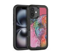 Head Case Designs Officially Licensed Dean Russo Courage, Hope & Love Dogs 3 Ultra-Armoured Shockproof Case [Military Grade Protection] Compatible With Apple iPhone 16