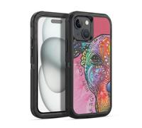 Head Case Designs Officially Licensed Dean Russo Courage, Hope & Love Dogs 3 Ultra-Armoured Shockproof Case [Military Grade Protection] Compatible With Apple iPhone 15