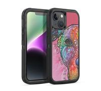 Head Case Designs Officially Licensed Dean Russo Courage, Hope & Love Dogs 3 Ultra-Armoured Shockproof Case [Military Grade Protection] Compatible With Apple iPhone 14