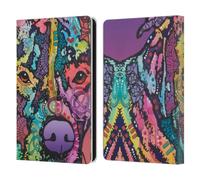 Head Case Designs Officially Licensed Dean Russo Jethro Dogs 3 Leather Wallet Case Compatible With Amazon Kindle Paperwhite 6
