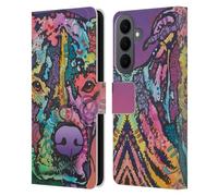 Head Case Designs Officially Licensed Dean Russo Jethro Dogs 3 Leather Wallet Case Compatible With Samsung Galaxy S26 Plus