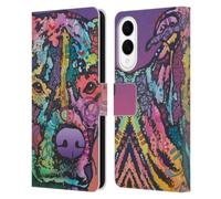 Head Case Designs Officially Licensed Dean Russo Jethro Dogs 3 Leather Wallet Case Compatible With Samsung Galaxy S25 Edge