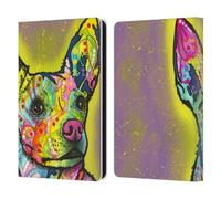 Head Case Designs Officially Licensed Dean Russo Listening Dogs 3 Leather Wallet Case Compatible With Amazon Kindle Paperwhite 6