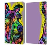 Head Case Designs Officially Licensed Dean Russo My Schnauzer Dogs 3 Leather Wallet Case Compatible With Amazon Fire Max 11 2023
