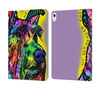 Head Case Designs Officially Licensed Dean Russo My Schnauzer Dogs 3 Leather Wallet Case Compatible With Apple iPad Air 13 2024/2025