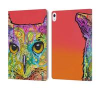 Head Case Designs Officially Licensed Dean Russo Red Owl Wildlife 2 Leather Wallet Case Compatible With Apple iPad Air 13 2024/2025